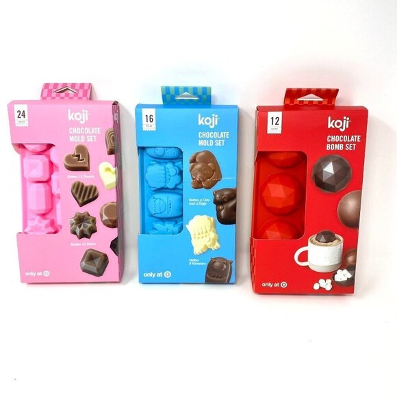 Koji Chocolate Candy Mold Bomb Sets Various - Picture 2 of 13